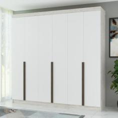 Imagem de Guarda-Roupa Casal 6 Portas 6 Gavetas 100% Mdf Lisboa - Móveis Meneghe