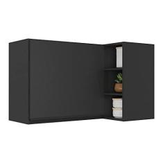 Imagem de Armário de Cozinha Aéreo de Canto Veneza Multimóveis Mp3742.895 Preto