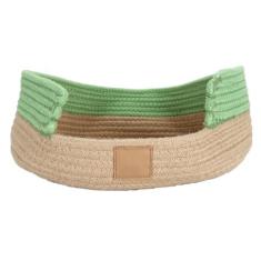 Imagem de Cama de Dormir para Animais de Estimação, Resistência Ao Desgaste, Fácil de Limpar, Cama Redonda de Tecido para Gato, Design de Borda Elevada, Função de Armazenamento,