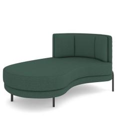 Imagem de Sofá Chaise Longue Sala De Estar Living Lucca Esquerdo D02 Linho Verde