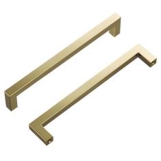 Imagem de Hickory Hardware Puxador da coleção Skylight HH075329-EGN, orifício central de 160 mm, níquel dourado Elusivo