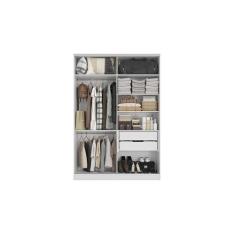 Imagem de Guarda-Roupa Closet 2 Gavetas Kappesberg Adapt Branco 158cm