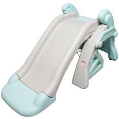 Imagem de Escorregador Infantil 3 em 1 Plástico Playground Cesta Basque Gol Futebol Importway Brinqway BW-077