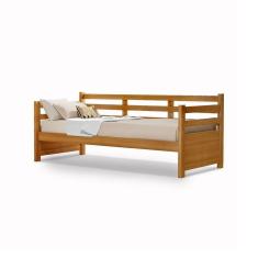 Imagem de Sofá Cama Vintage Enjoy Mona Em Madeira Maciça Rústica Imbuia Acompanha Nicho - Cor: Marrom