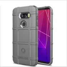 Imagem de Capa para LG V30S, proteção robusta, material TPU de fibra de carbono, macio antiderrapante macio, anti-impressão digital, capa totalmente protetora para LG V30S