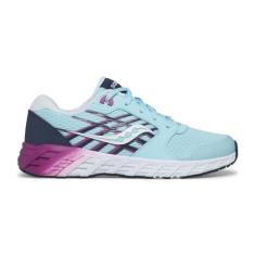 Imagem de Saucony Tênis infantil unissex Wind 2.0, Azul/rosa, 18