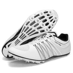 Imagem de Zakey Tênis de atletismo, masculino, feminino, infantil, spikes, tênis de corrida e salto de corrida para meninas profissionais para corrida e pregos, Branco-8, 39