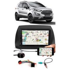 Imagem de Multimídia Ford Ecosport 2018 2019 2020 2021 Espelhamento Bluetooth USB SD Card + Moldura + Chicotes + Câmera Ré