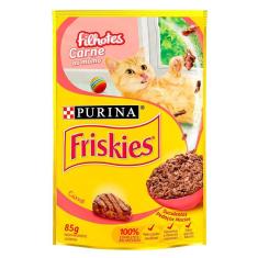 Imagem de Ração Úmida Nestlé Purina Friskies Sachê Carne ao Molho para Gatos Filhotes - 85 g
