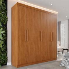 Imagem de Guarda-roupa 6 Portas 4 Gavetas Paris Espresso Móveis Cinamomo