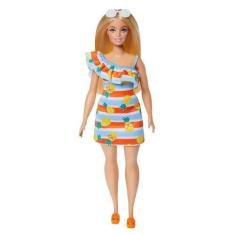 Imagem de Boneca Barbie Loira Loves The Ocean Vestido Flora Tropical Grb35 Hlp92