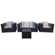 Imagem de Conjunto de Sofá Fibra Sintética Tabaco Bora Bora - 1 Sofá 2L + 2 Polt