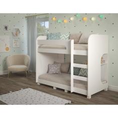 Imagem de Beliche Ema com Kit Pé Cimol, Branco