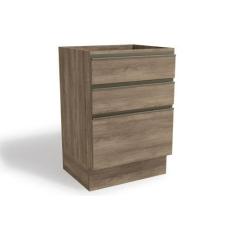 Imagem de Balcão De Cozinha Modulado  Maxxi G743 3 Gavetas S/ Tampo Nogal - Kapp