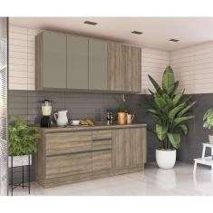 Imagem de Cozinha Compacta Maxxi ii 8 pt 4 gv Nogal