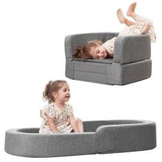 Imagem de Sofá-cama de viagem infantil RONBEI portátil leve