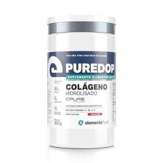 Imagem de Colágeno Hidrolisado Puredop Morango 300g Elemento