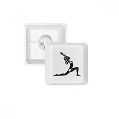 Imagem de Yoga Keep Healthy Stretching Outline Teclado mecânico PBT Kit de atualização para jogos