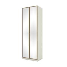 Imagem de Guarda Roupa com Espelho 2 Portas 3 Gavetas Predileto Henn Areia Hp/jequitibá