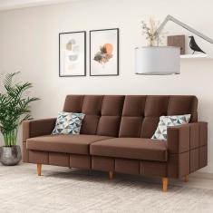 Imagem de Sofá 2 Lugares Móveis Estrela Mojave com 180 cm de Largura e Revestido em Linho