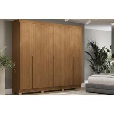 Imagem de Guarda Roupa Casal 6 Portas E 4 Gavetas C- Pés Cb02r582 Canela