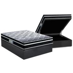Imagem de Cama Box Baú Casal: Colchão Espuma Probel D33/Ep Tech1500 Plus + Base Gray(138X188)
