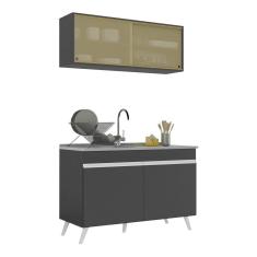 Imagem de Armário De Cozinha Compacta 120cm Multimóveis V2140 Branco