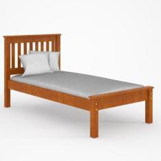 Imagem de Cama Solteiro De Madeira Mel Acetinado - Piratini