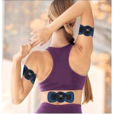 Imagem de Aparelho Massageador Elétrico Recarregável Portátil p/Dor muscular pescoço pernas coluna lombar sem fio usb fisioterapia tens relaxamento corporal