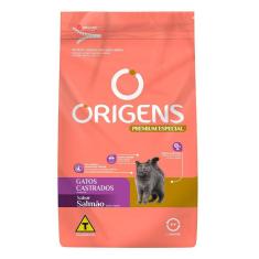 Imagem de Ração Seca Origens Premium Especial Salmão Gatos Castrados - 3 Kg