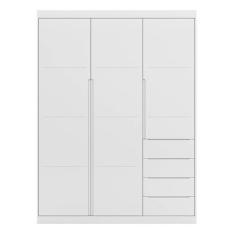Imagem de Guarda Roupa Infantil Pietra 3 Portas E 4 Gavetas Branco - Pr Baby
