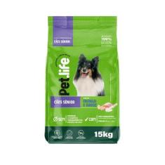 Imagem de Ração Seca Pet.Life Frango E Arroz Para Cães Sênior - 15 Kg