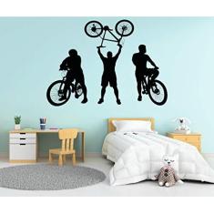 Imagem de Adesivo de Parede Kit 3 Bicicletas 70cm x 50cm cada unid