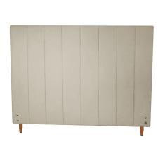 Imagem de Cabeceira Estofada Vitória para Cama Box Casal King Size Suede Bege 193cm JBF