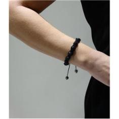 Imagem de Pulseira Feminina Shamballa Cristal Preto