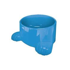 Imagem de Comedouro plástico Com patas para cães Furacão Pet n3 - 1400 ml (azul)