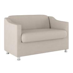 Imagem de Sofá Namoradeira 2 Lugares Tilla Sala De Espera Suede Cor:bege