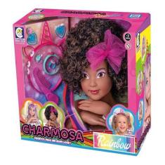 Imagem de Boneca Charmosa Rainbow Negra Cotiplás - Cotiplas