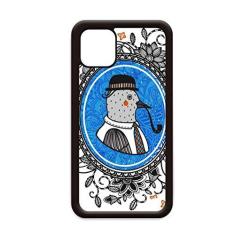 Imagem de Chapéu de pombo, ilustração de desenho de folha de flores para iPhone 11 Pro Max capa para celular Apple