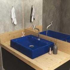 Imagem de Kit Cuba RT49 com Torneira Pratika 1060 Metal e Válvula 1 Polegada e Sifão Pvc e Flexível