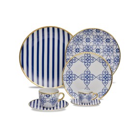 Imagem de Aparelho de Jantar Redondo de Porcelana 42 peças - Coup Lusitana Oxford Porcelanas