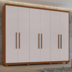 Imagem de Guarda-roupa 6 Portas 5 Gavetas Áries com Pés