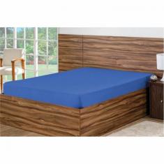 Imagem de Lençol Avulso 1 Pç Casal Padrão com Elastico Azul