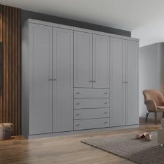 Imagem de Guarda Roupa Casal 6 Portas 4 Gavetas Mississipi