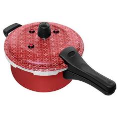 Imagem de Panela De Pressão Antiaderente Fecho Externo 3 Litros Vermelho Patolux