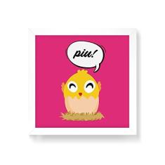 Imagem de Arte Maníacos Quadro Decorativo Pinto Ovo - 30x30cm (Moldura em laca )