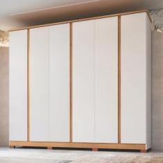 Imagem de Guarda Roupa Casal 6 Portas 4 Gavetas Zeus Móveis Castro