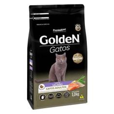 Imagem de Ração Seca Premier Pet Golden Gatos Adultos Salmão - 1 Kg