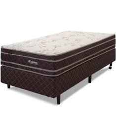 Imagem de Cama Box Colchão Solteirão 100% Espuma Dupla Face Antialérgico 97x203x56cm BF Colchões