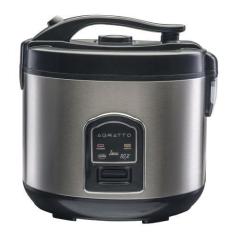Imagem de Panela Elétrica De Arroz Inox Visor Vidro Agratto Preto 10X